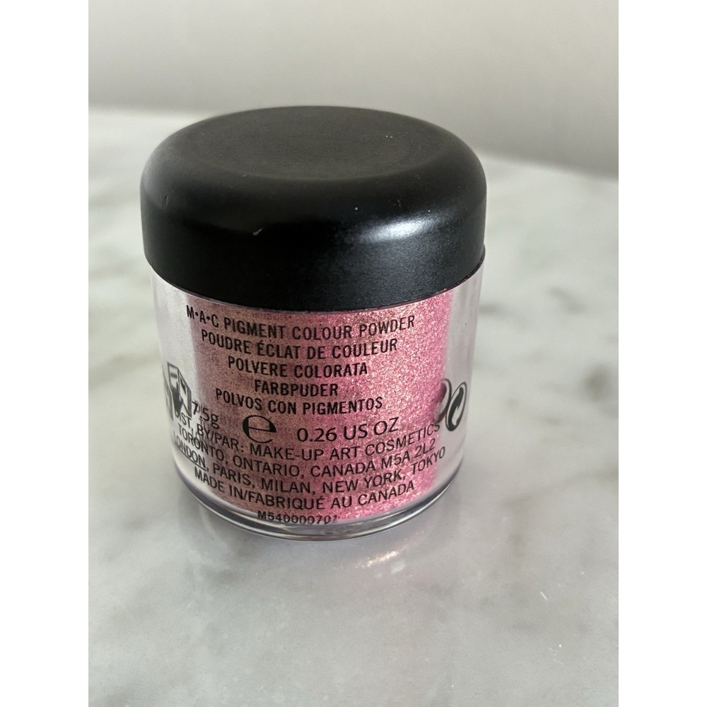 MAC Jumbo Pigment In ROSE A36. 7.5 Grams .26 Oz. Hard To Find - Picture 2 of 3